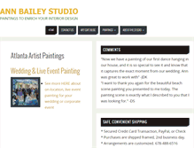 Tablet Screenshot of annbaileystudio.com